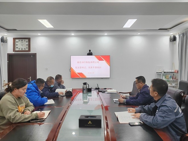 額吉淖爾制鹽有限公司組織開展黨支部書記、黨務工作者培訓